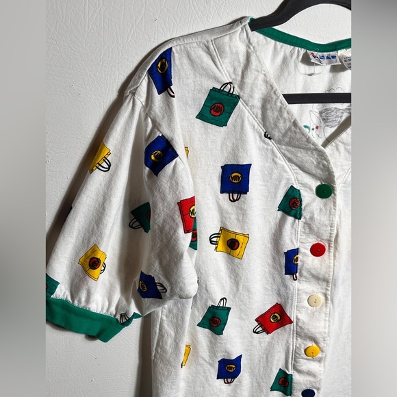 Vintage Colorful Graphic Romper Medium - Picture 2 of 11